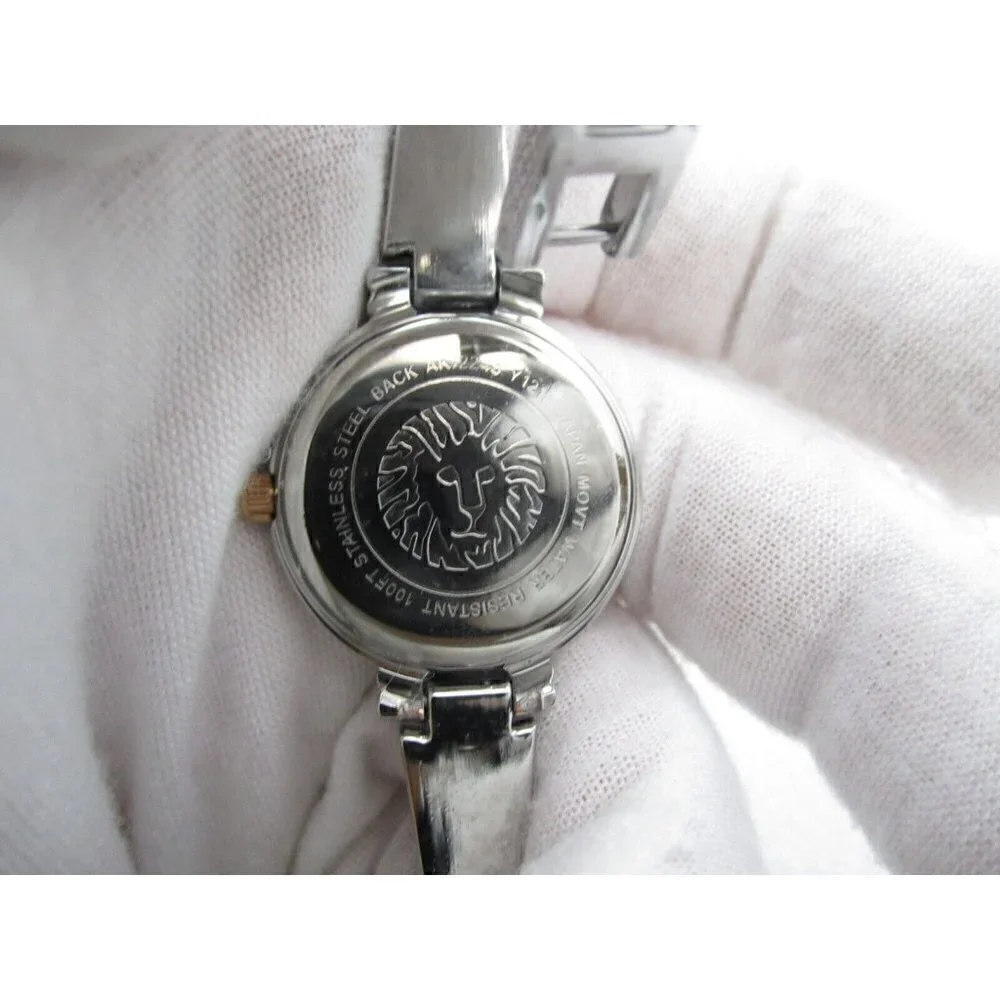 Women Anne Klein Quartz WR Analog 28mm Dial Causal Round Watch (G397)